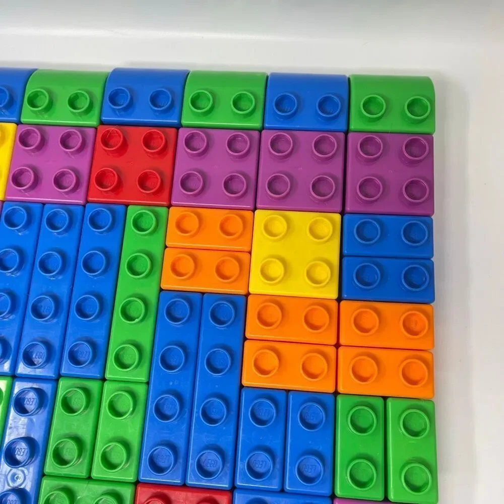 Vintage Lego Quatro Bucket Lid 73 Building Blocks Bricks Set 5357 XL Duplo 2004 - Picture 8 of 15